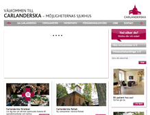 Tablet Screenshot of carlanderska.se